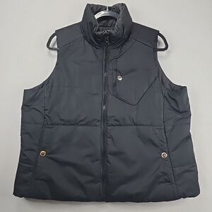 Lauren By Ralph Lauren Puffer Vest Reversible Down Women Sz 1X Black  Zip